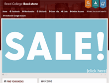 Tablet Screenshot of bookstore.reed.edu