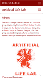 Mobile Screenshot of alife.reed.edu